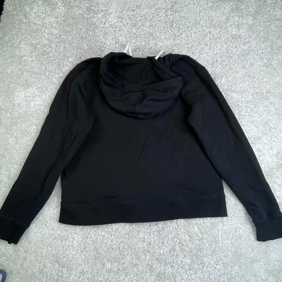 PACT Organic Women’s Black Zip Up Fleece Lined Hoodie Large - Picture 2 of 9